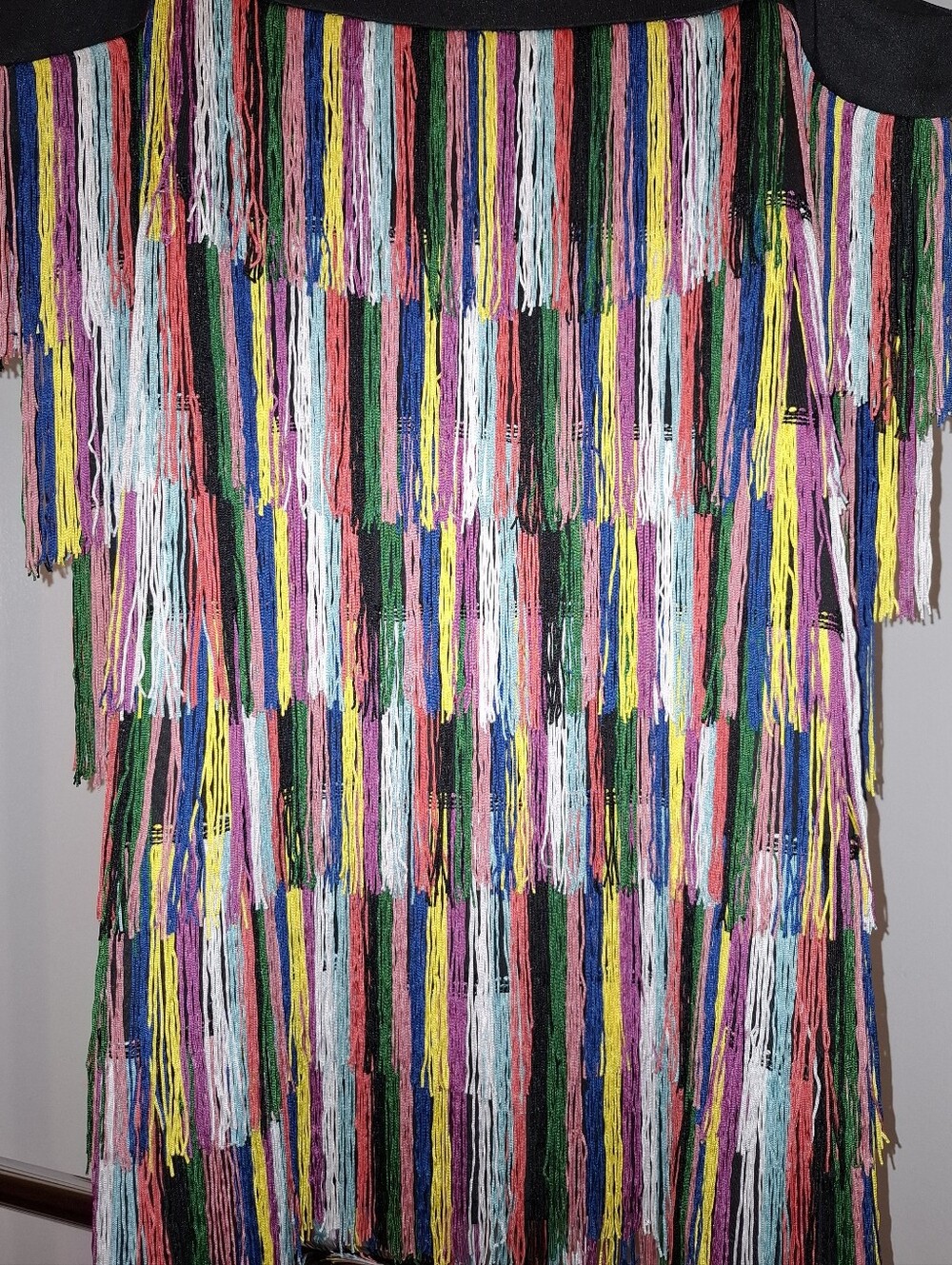 Multicolor Fringe Skirt